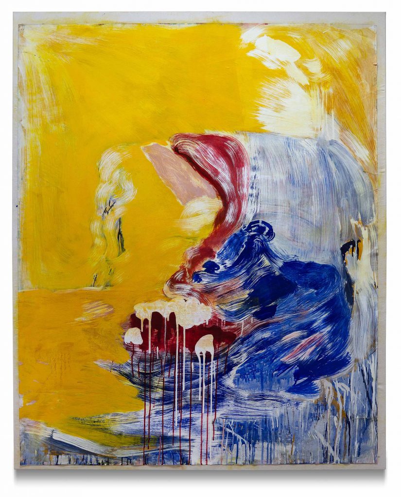 Oil painting titled "DC" by artist Axel Scheins
